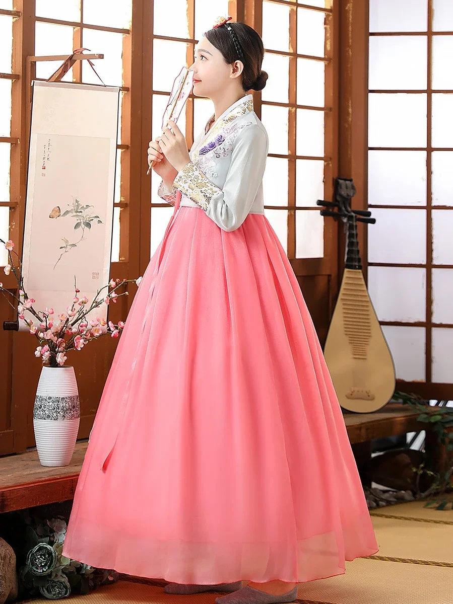Abbigliamento Abito da ballo nazionale asiatico Abito tradizionale coreano da fata Hanbok Abito da donna Hanbok da sposa per palazzo per palcoscenico