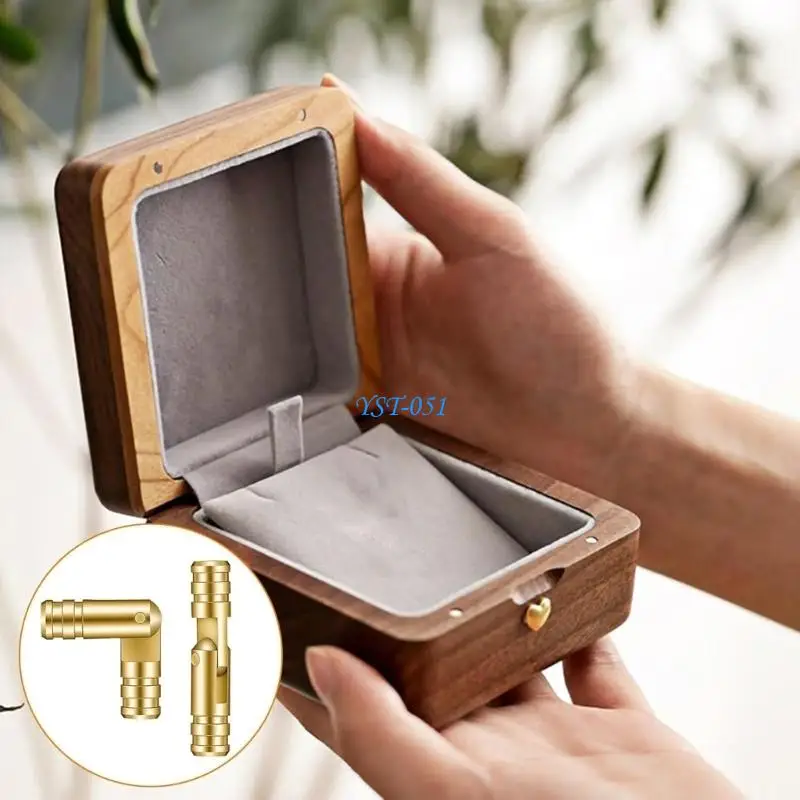 

E15A Упаковка из 50 металлических петель премиум-класса для бочонков, идеально подходящих для скрытой установки шкатулок для