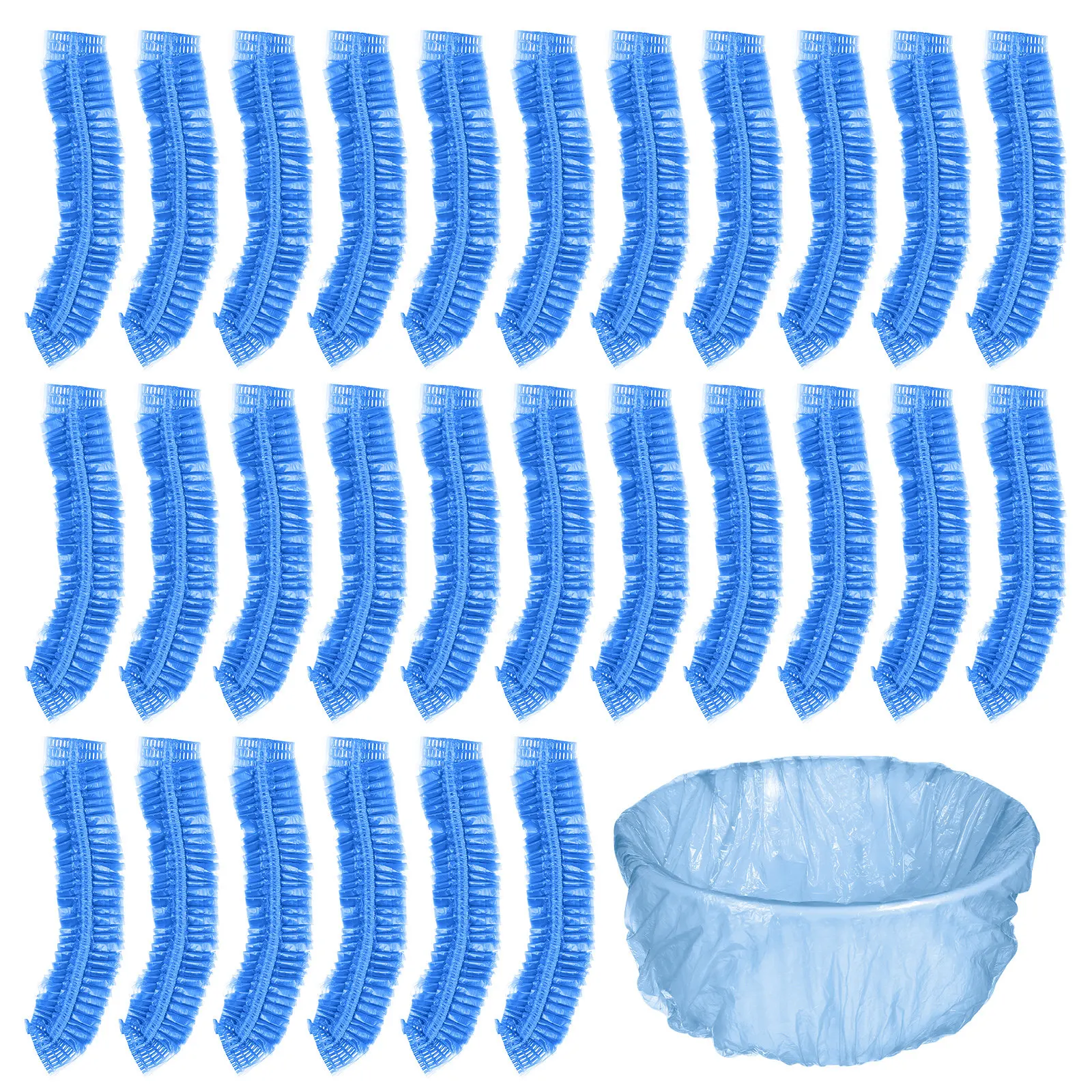 

300 шт. одноразовых вкладышей для умывальников для салонов красоты, утолщенные прозрачные пакеты для упаковки, гигиеничные принадлежности для ухода за кожей и очищения лица