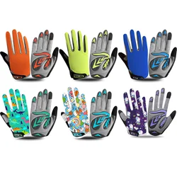 Non-Slip Gel Kids Cycling Gloves Bicycle Full Finger Touch Screen Breathable Glove Fit Boy Girl Youth Age 2-11 Drop Shipping