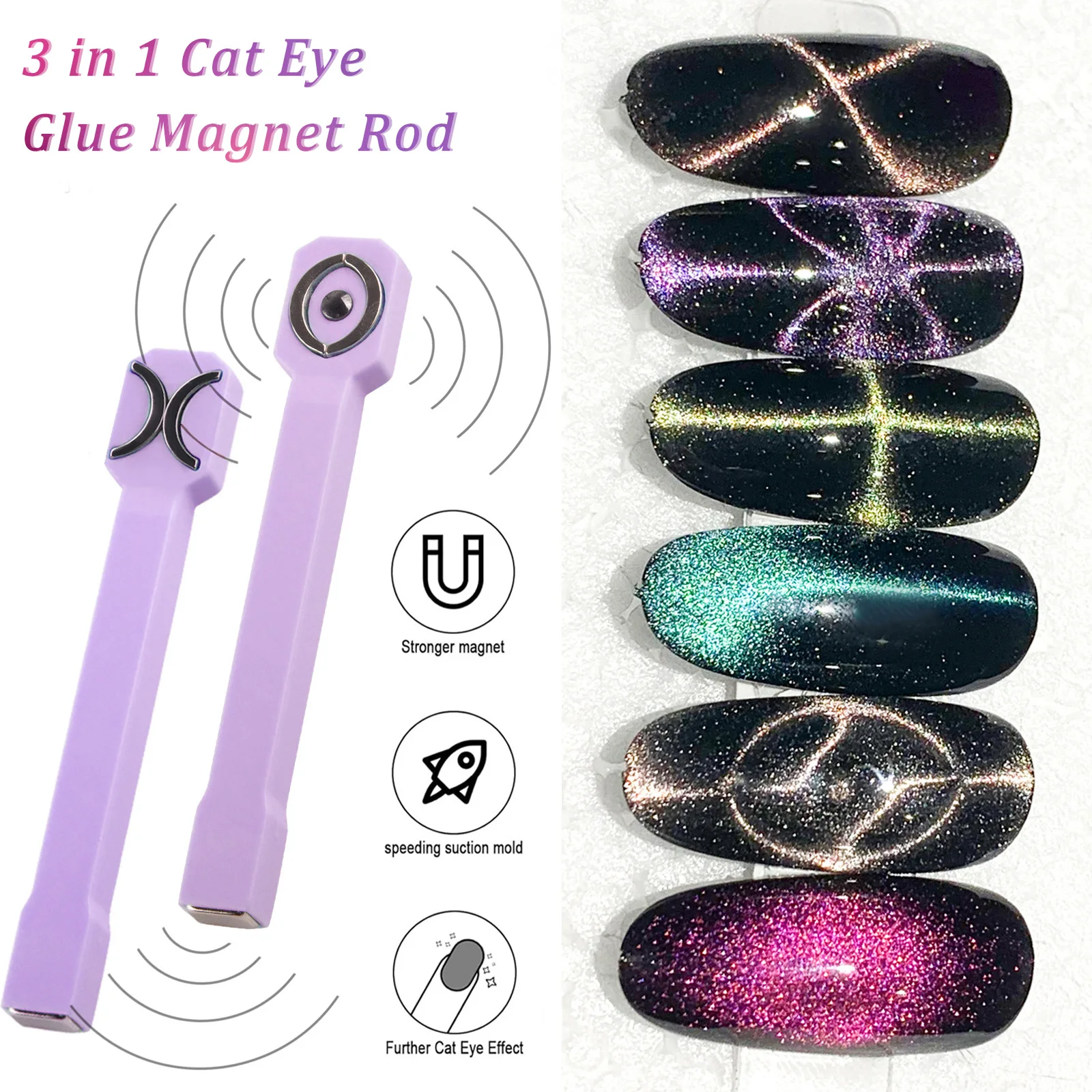 3-in-1-Nagelmagnet-Werkzeug, starker Katzenaugen-Magnet für Nägel, Gel-Nagellack, 3-in-1-Cateye-Magnetwerkzeug für Nagelkunst – Detail 4