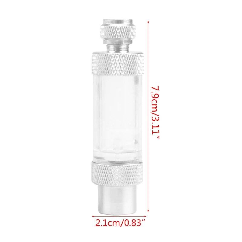 LXAF Aquarium CO2 Bubble Counter Aquarium System Diffuser Regulator Reactor Aluminum Alloy Aquarium Check Valve-Regulator