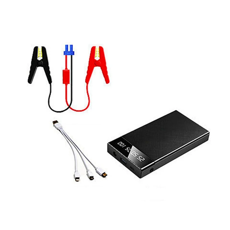 1Set Car Jump Starter Power Bank Station Car Emergency Battery Booster Charger 10000Mah Portable