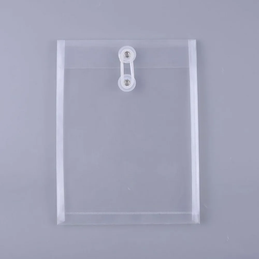 Thickened A5/A6 File Folder Transparent Plastic File Bag Waterproof Stationery Bag Students