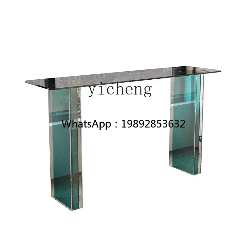 Z1 sofa back strip desk light luxury acrylic entrance table balcony colorful bar table