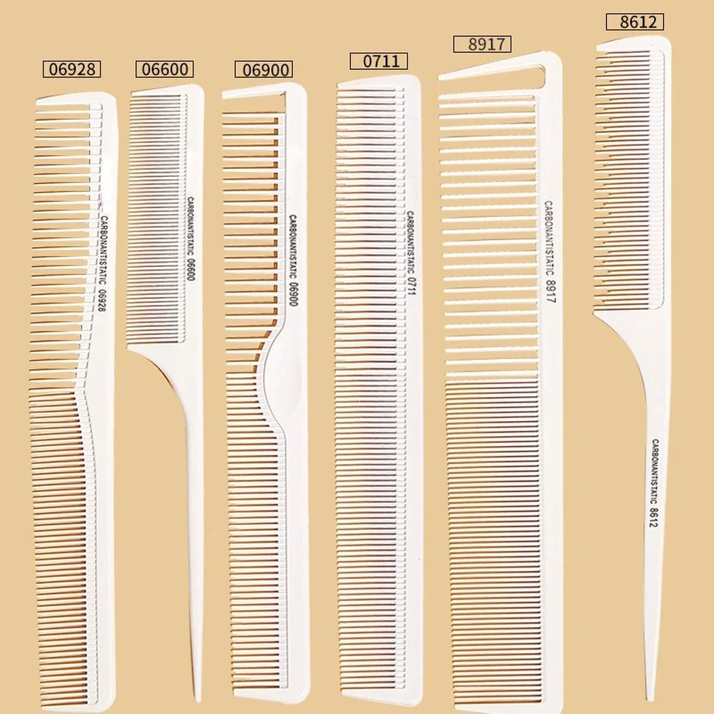 Hairdressing Carbon Comb Professional Hairdresser Cutting Comb Anti Static Hair Comb Haircut Tools Barber Hair Styling Comb