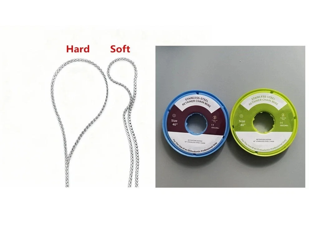 

Стоматологическая ортодонтическая лингвальная проволока-фиксатор из нержавеющей стали, размер 40 дюймов