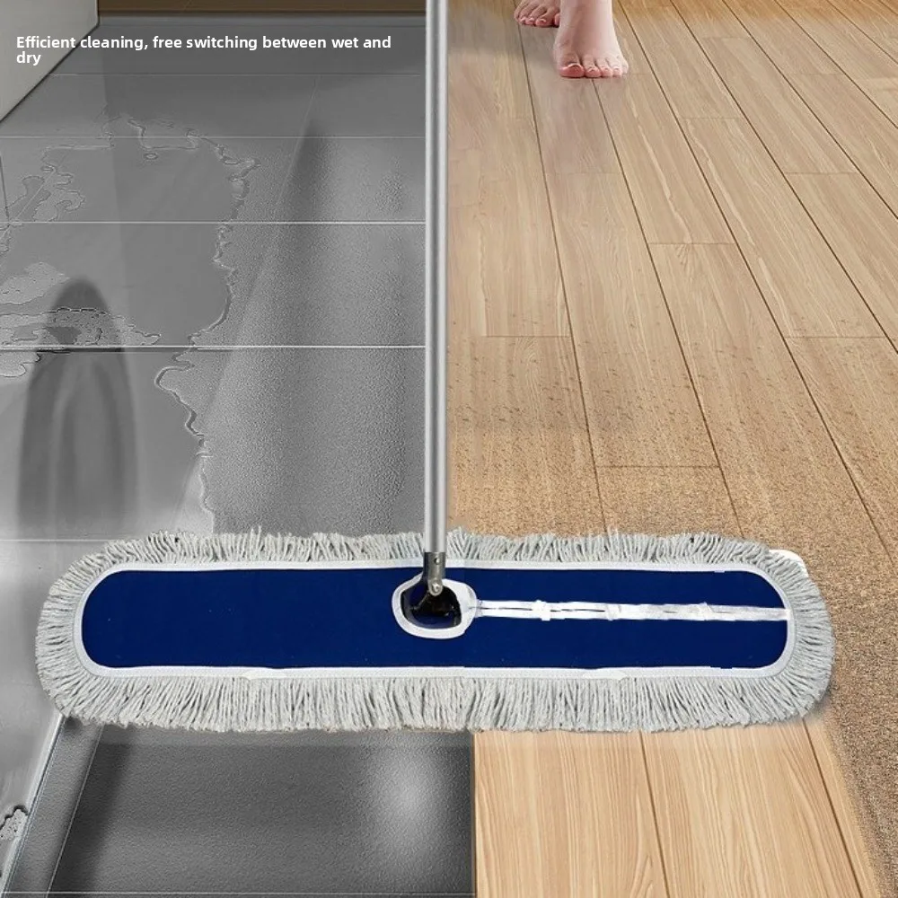 Refil de Pano de Algodão para Mop Plano 40/60/80/100/120cm, Refil de Cabeça de Mop para Limpeza Pesada de Pisos, Acessórios de Mop Removíveis e Reutilizáveis