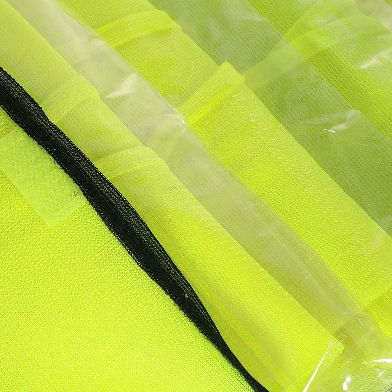 Safety Vests, 4 Pieces Safety Vest Car Tire Vest Neon Yellow With 360 Degrees Reflective Stripes And Buckle Closure Washable Acc