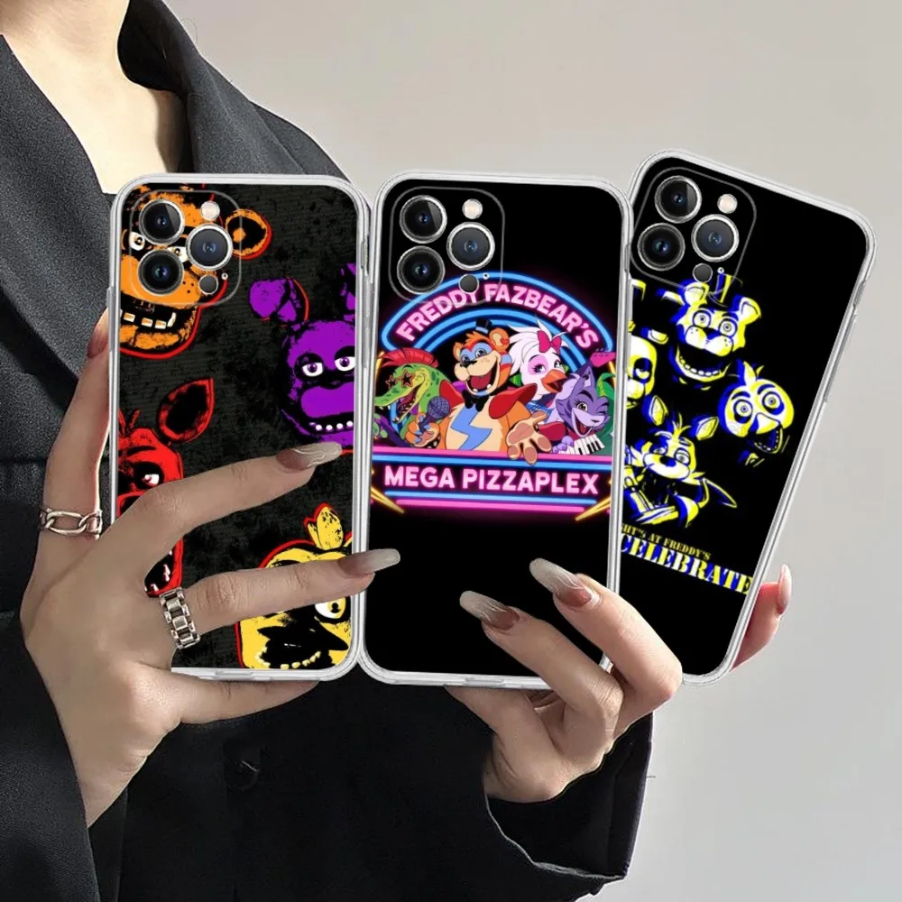 Fnaf Five-nights-At-Freddys Anime Phone Case For IPhone 15 14 13 12 Mini 11 Pro XS Max X XR SE 6 7 8 Plus Soft Silicone Cover