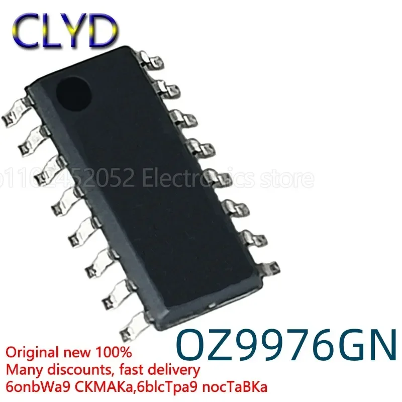 5PCS/LOT New and Original OZ9976GN OZ9976 SOP16 chip 16-pin LCD TV control chip