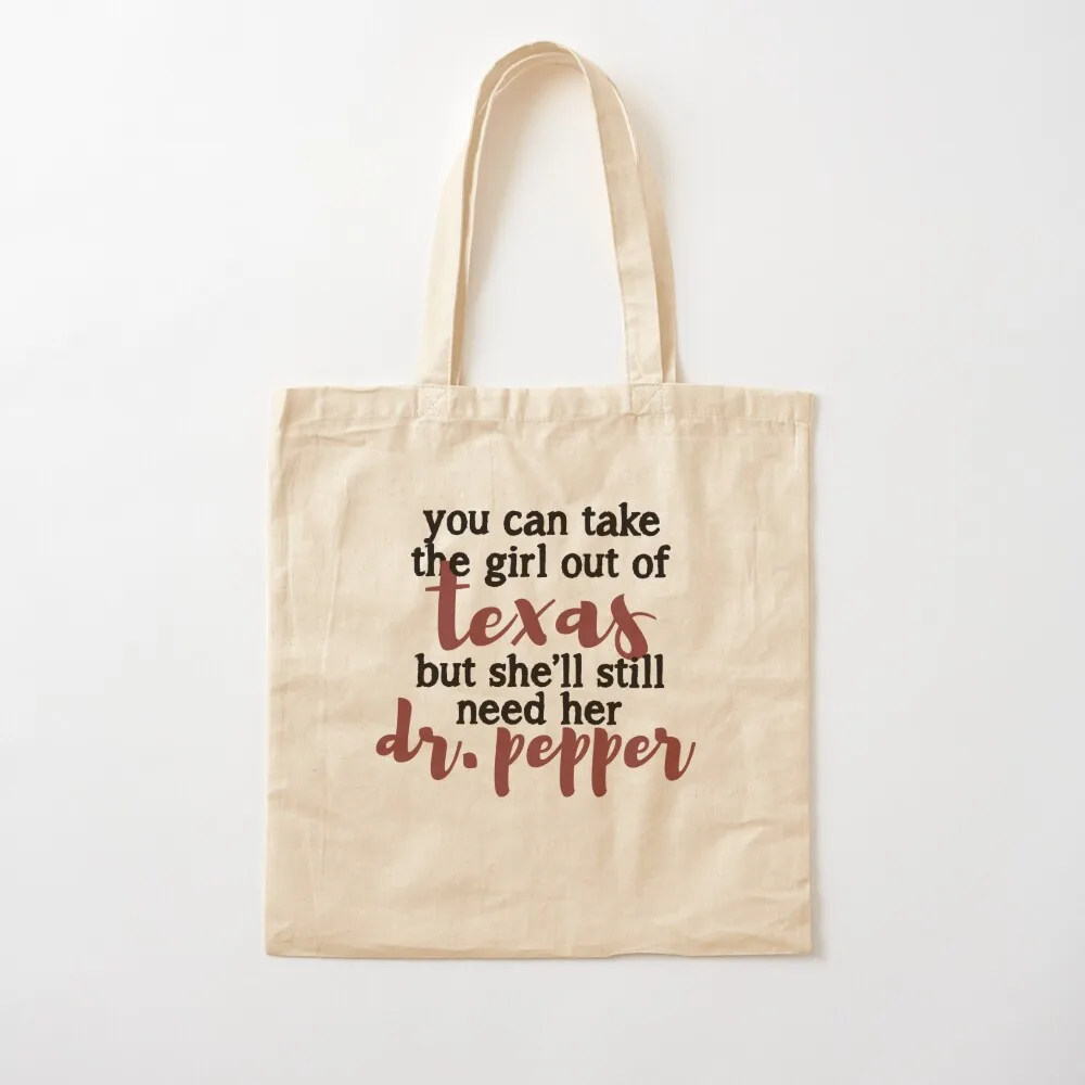 Can't Take the Dr. Pepper (black letters) Tote Bag Canvas bag for women tote bag men sac pour femme Canvas Tote