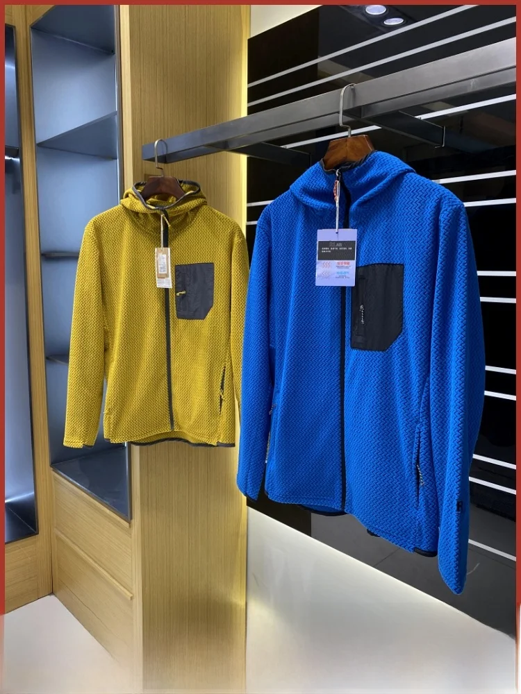 

Warm Fce Hoodie Outdoor Men's Clothing Breathable Skin-friendly Thermal Sweatirt Hooded Open Cardigan Trendy Autumn Wint...