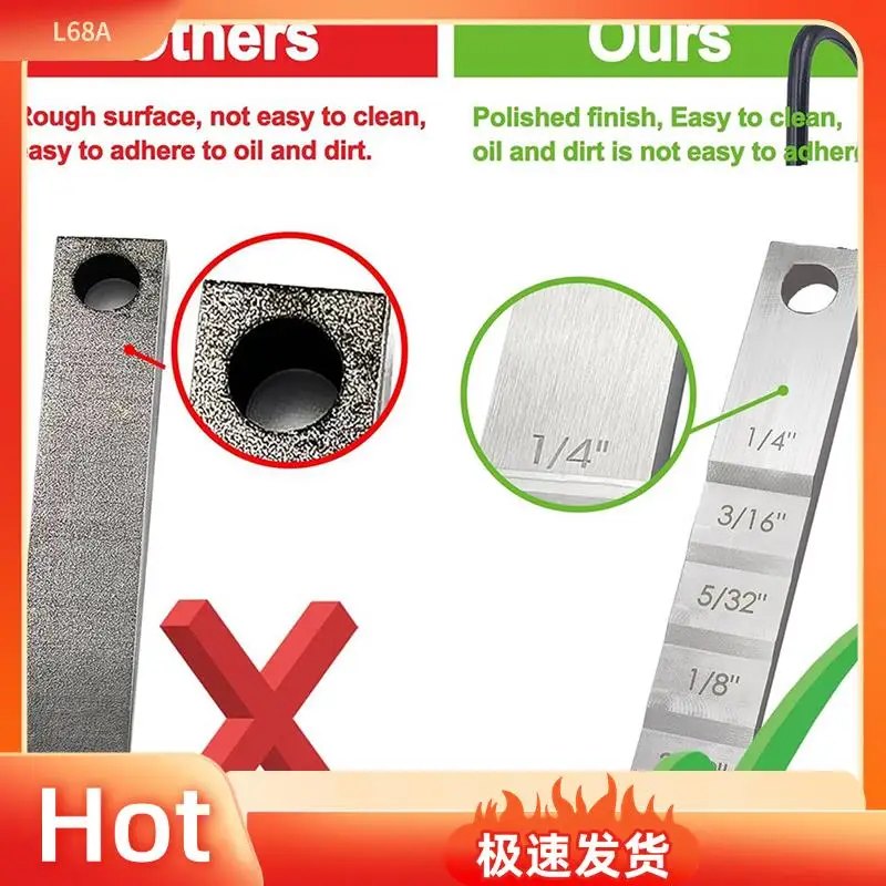

L68A 2X Pipefitter Tools 2130 Small Pipe Spacer Wedge Stepped Guage Step Feeler Gauge For Pipe Spacing Welding