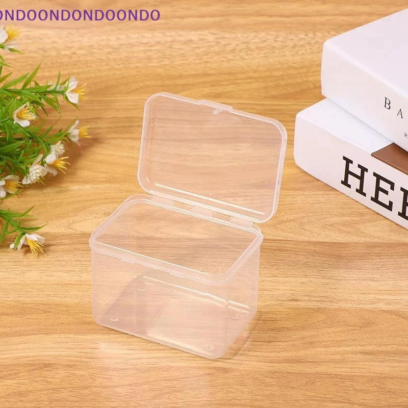 6 Pcs Clear Plastic Storage Boxes, Transparent Organizer Containers For Home, Office & Kitchen Small Items