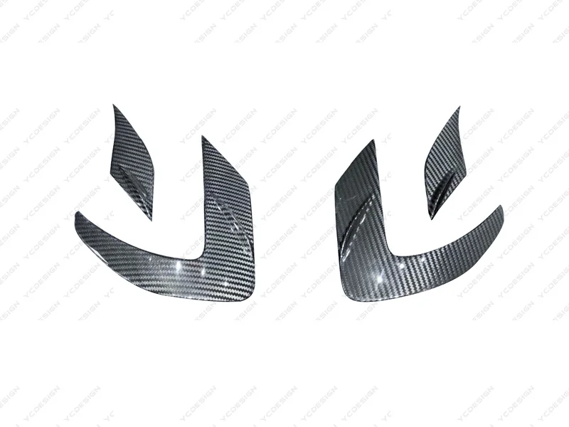 Car-Styling Accessories Dry Carbon Fiber DCF Eye Lid MSY Style Fit For 2020-2023 Maserati MC20