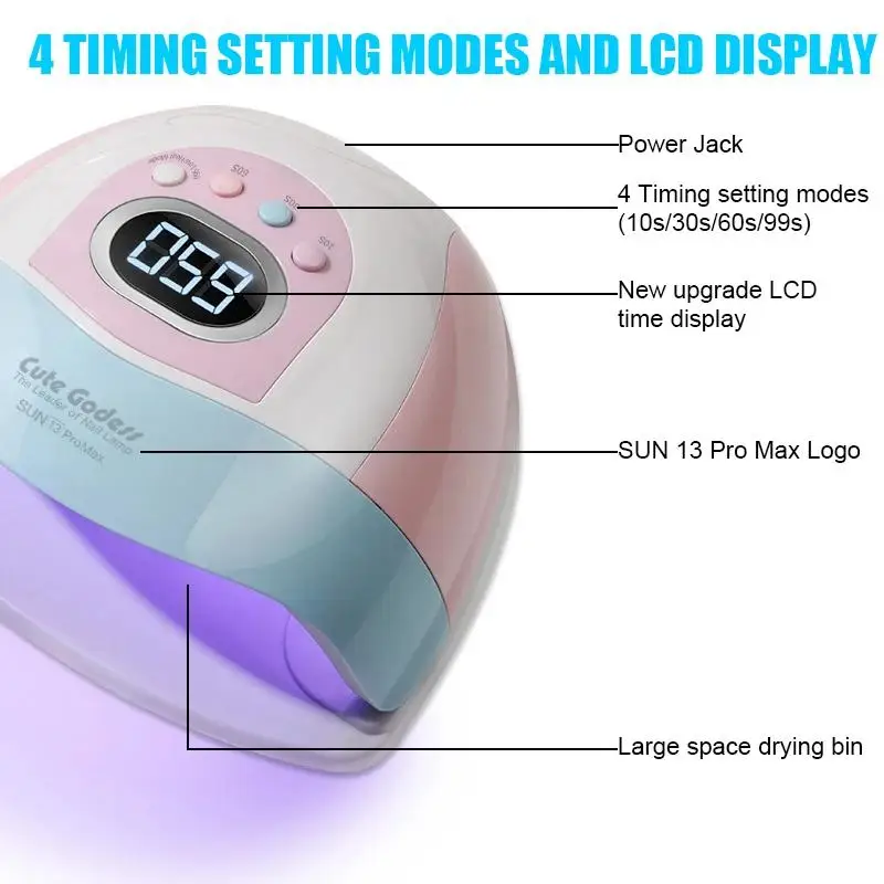 2023 New Nail Drying Lamp UV LED Nail Gel For Drying Lamp Dryer Tool Dryer Nail With Manicure Manicure Motion Polish Nail Sensor