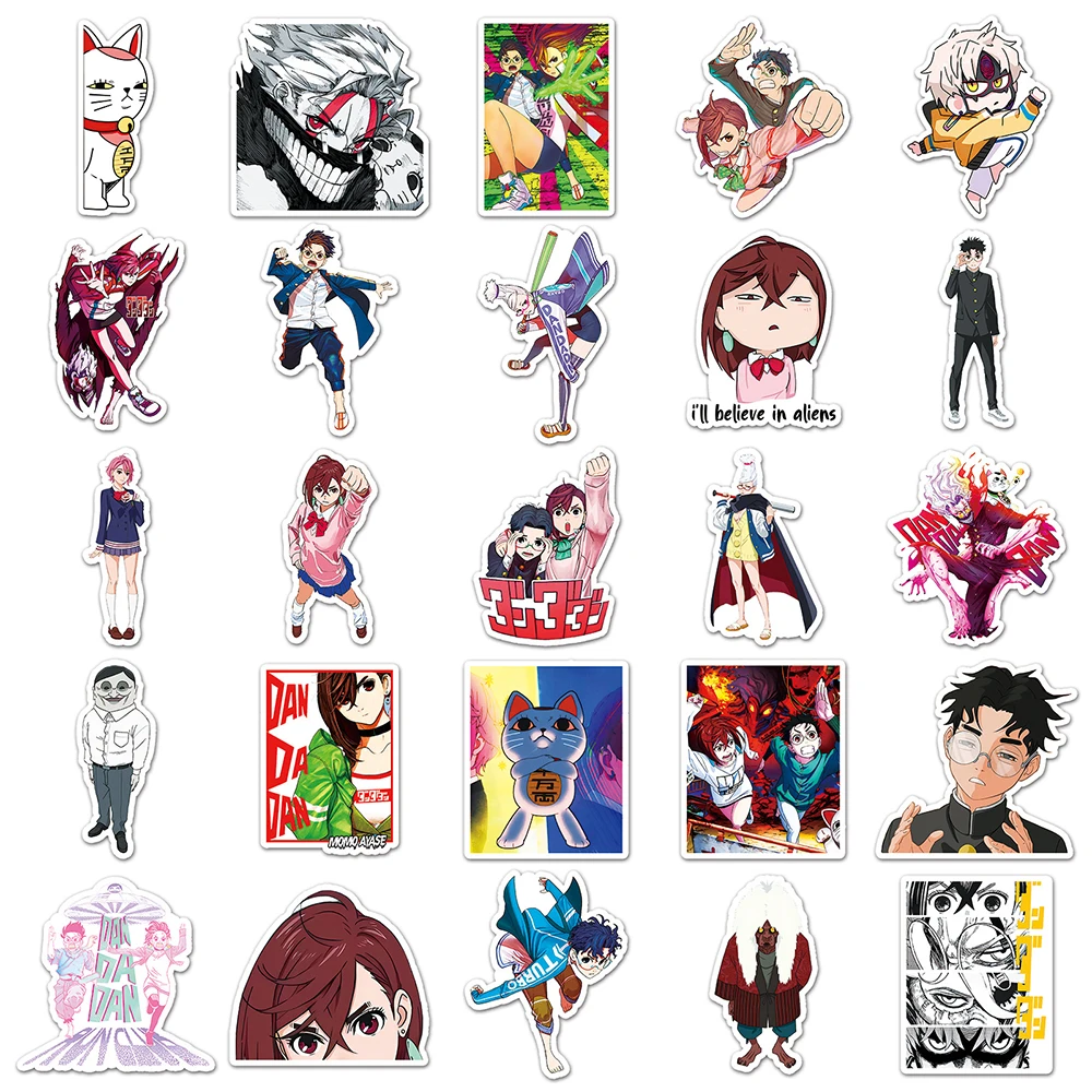 10/30/50pcs Momo Ayase Dandadan Stickers Okarun Ken Takakura Anime Sticker Skateboard Laptop Luggage Turbo Granny Cartoon Decal