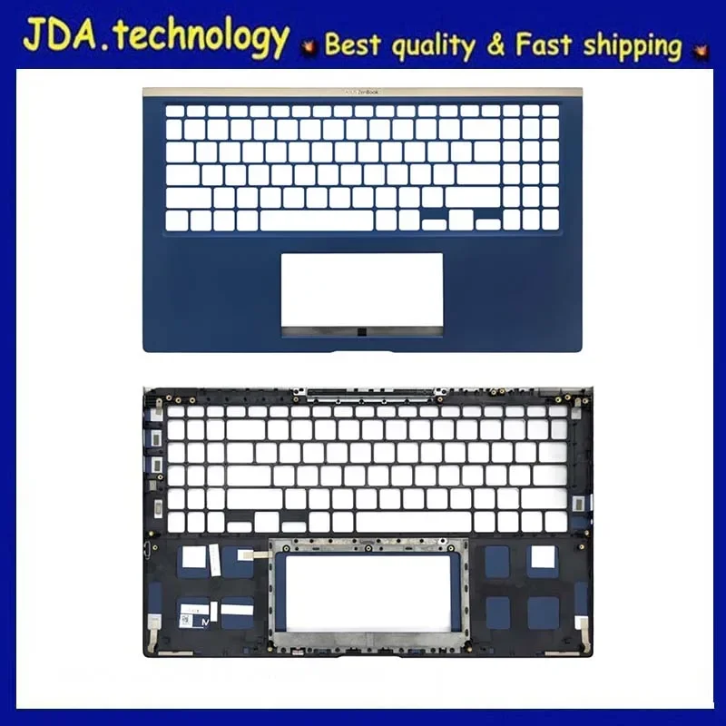 Imagem -05 - Meiarrow Novo Org para 15.6 Asus Zenbook 15 Ux534 Ux534fd Lcd Capa Traseira Moldura Frontal Capa Superior Capa Inferior Azul Escuro