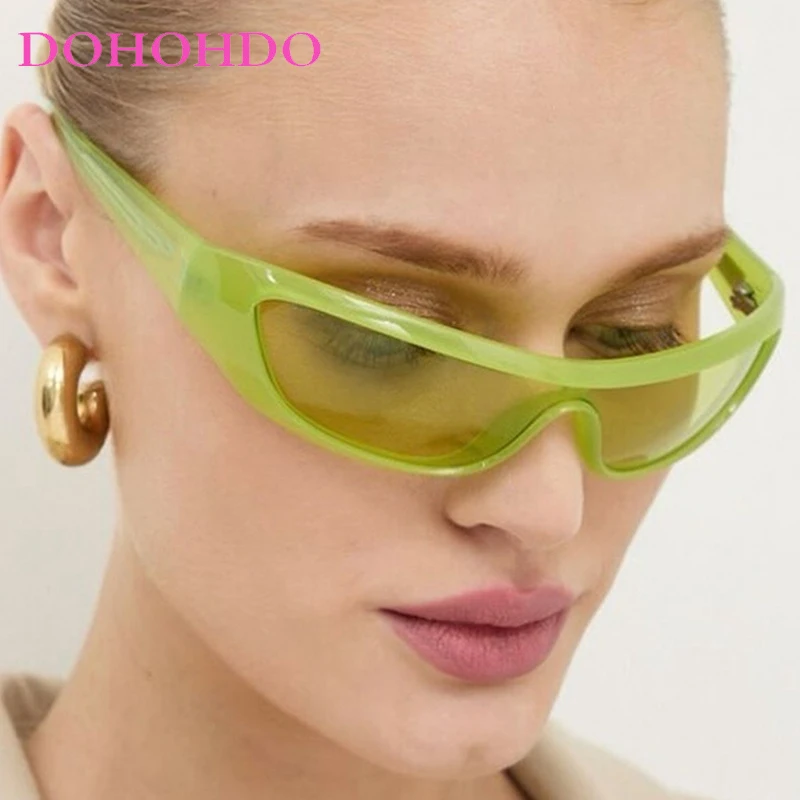 

Luxury Brand Y2K Punk Vintage Wrap Around Sunglasses Women Men Sun Glasses Fashion Cycling Hiking Sport Windproof Goggles UV400