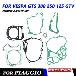 For Piaggio Vespa  GTS GTV 300 250 125 MP3 Engine Cylinder Head Gaskets Gearbox Stator Crankcase Oil Tank Pan Tensioner Gasket