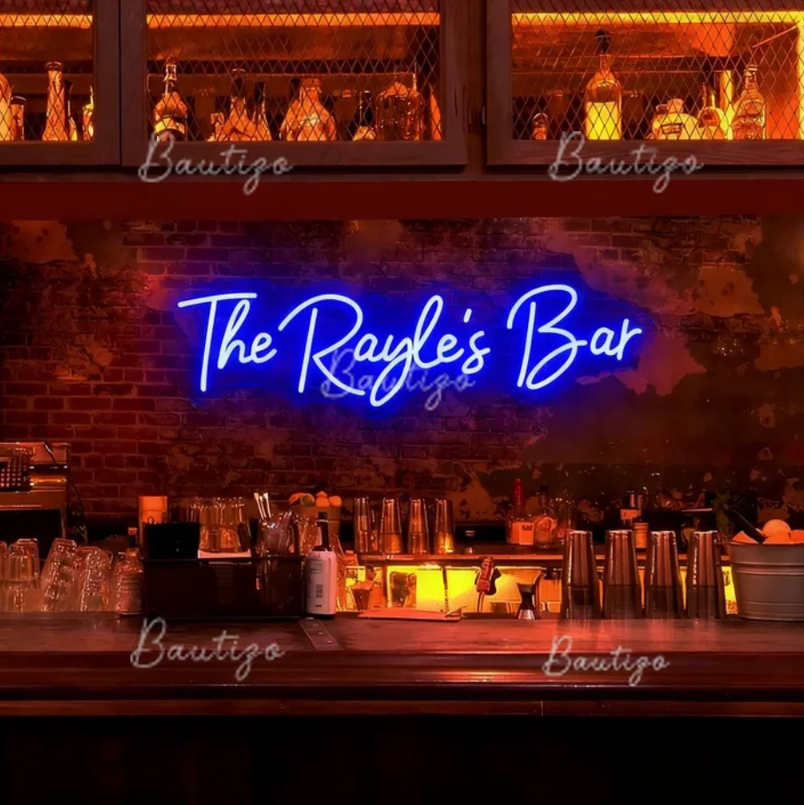Bar Neon Sign Business Decoration Custom Neon Signage Personalized Pub Shop Logo Bar Wall Decor Lights LED Art Indoor Signboard