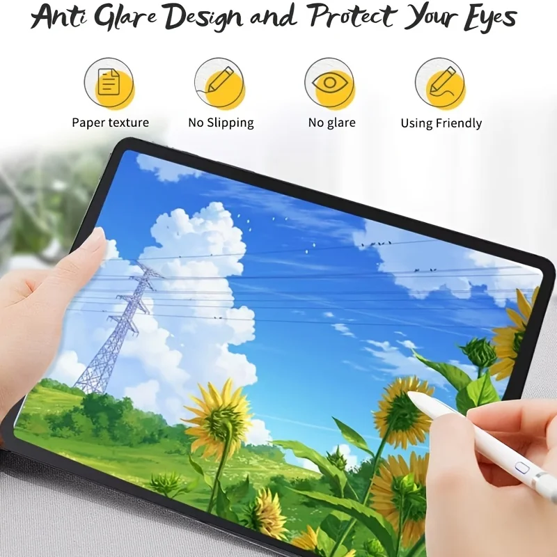 2frosted paper screen films suitable for Microsoft Surface Pro 7/Pro 6/Pro 5/Pro 4 tablet films for writing and drawing on paper
