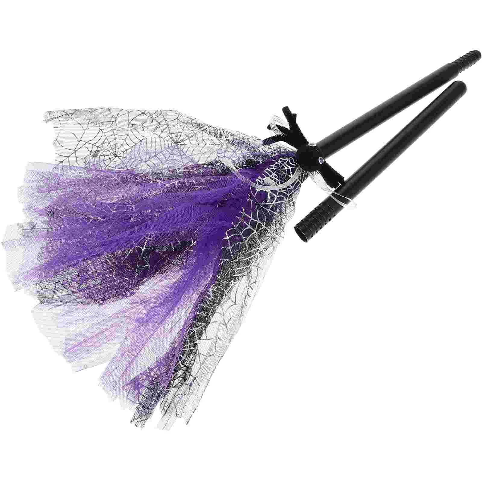 

Witch Broomstick Premium Halloween Cosplay Accessory Plastic Material Perfect for Parties Carnivals Wizard Toys