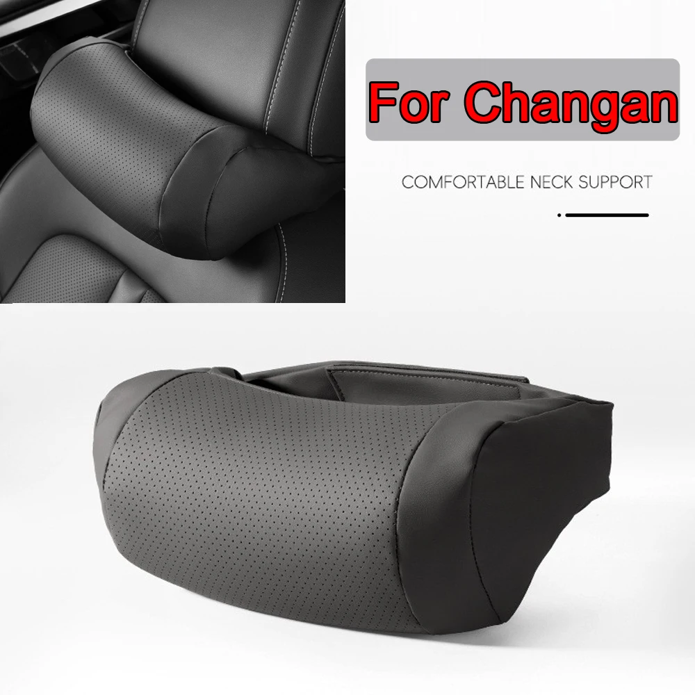 Car Neck Pillows High Rebound Cotton Head Headrest Seat Support For Changan UNIT UNIK CS35PLUS CS55 PLUS CS75 PLUS Accessories