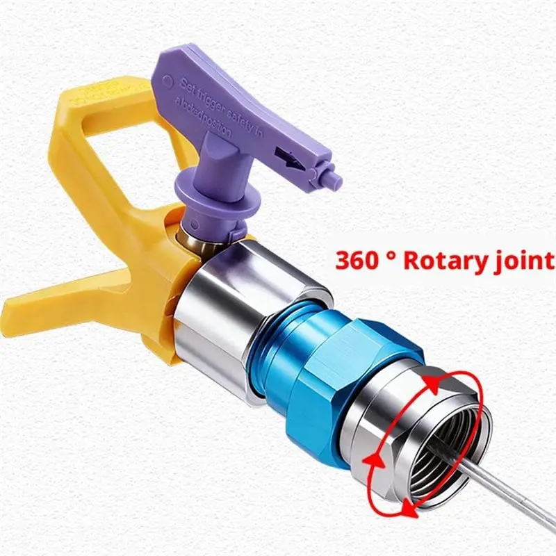 B08B-For Smooth Coating 360 Degree Rotatable Airless Paint Sprayer Adapter Leak Resistant Joint