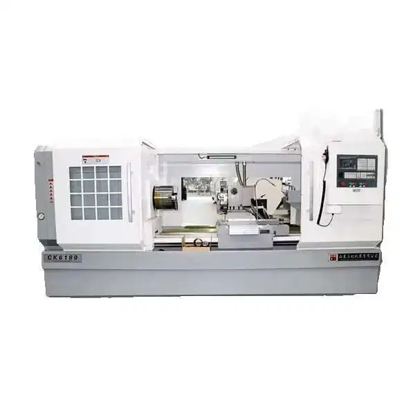 CNC Popularna tania cena Uchwyt hydrauliczny Tokarka Cnc do metalu Ck6180
