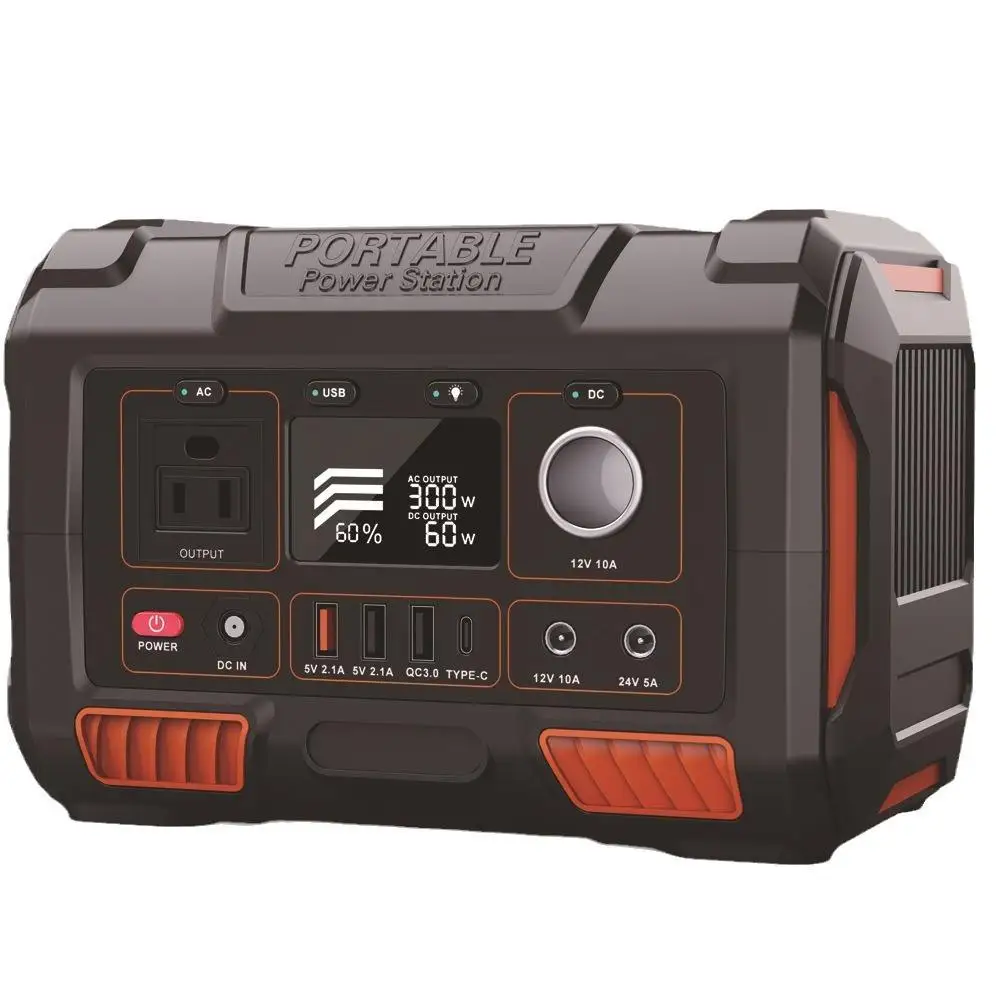 300W Portable Energy Storage Power Supply Lithium Ion Pure Sine Wave SURGE of ZEUS (SOZ) A3E Solar Generator Power Station