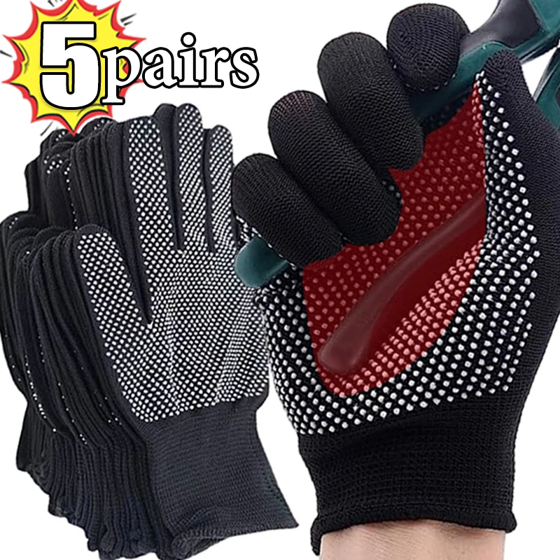 1/5pair Work Anti-slip Work Gloves for Motorcycle Cycling Sport Men Women Lightweight Thin Breathable Touchscreen Glove Oudoor