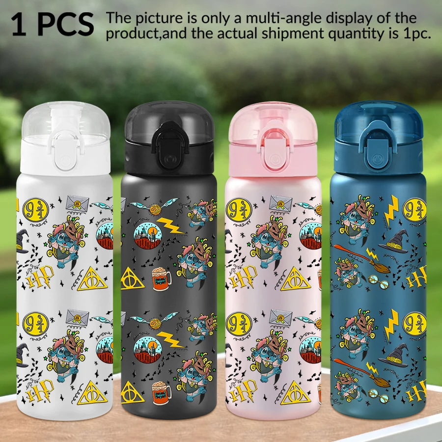 

1 шт., пластиковая бутылка для воды Disney Stitch с волшебным узором, 26 унций, спортивная чашка для воды на открытом воздухе, подарок на день рождения/повернення домой