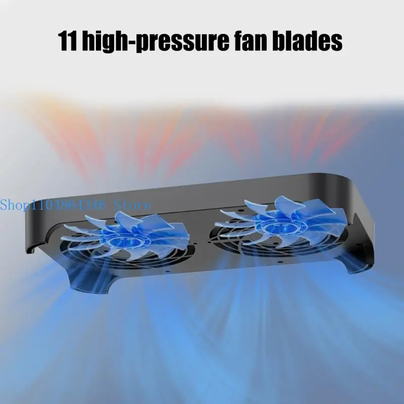 5asd Stackable Computer Cooling Rack With 14cm High Speed Fans Optimized For Router Heat Dissipation