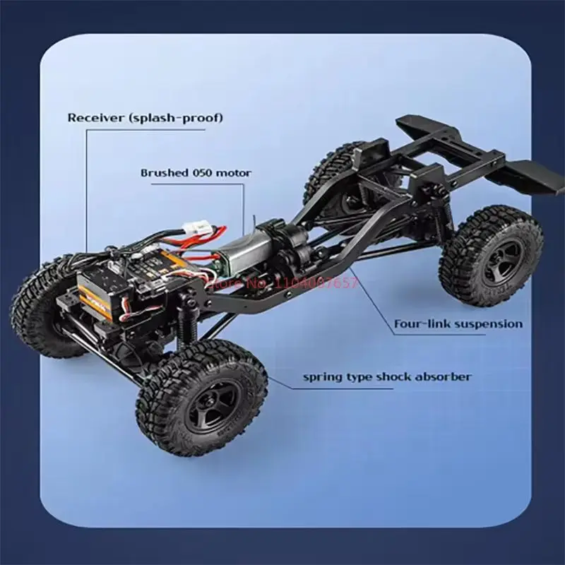 Fms Eazyrc 1:18 Red Rabbit New Rc Remote Control 4wd Climbing Drive Car Off-Road Simulation Model Pojazd Samochód elektryczny Zabawki Prezent