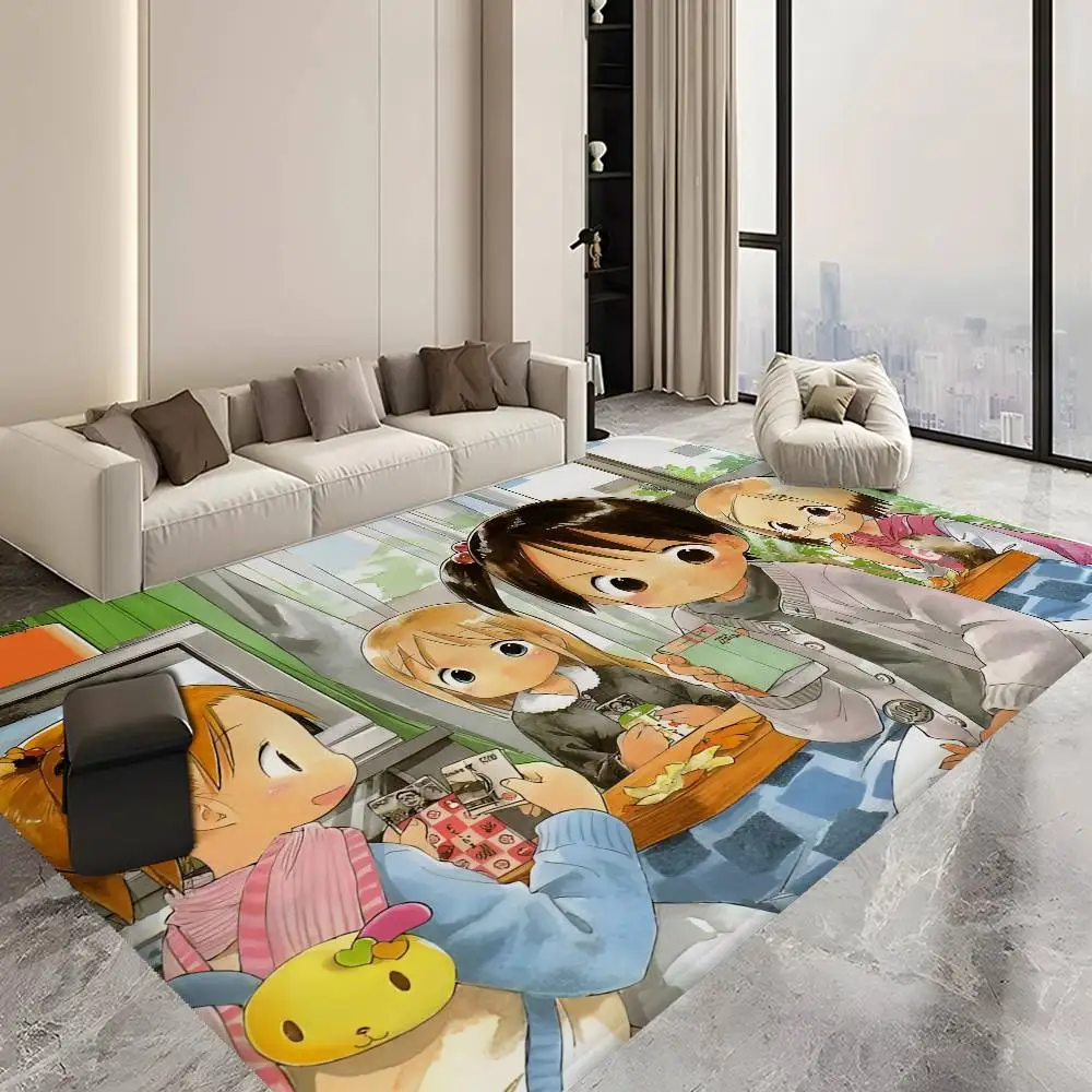 Anime Strawberry MarshmallowS Room Mats Washable Non-Slip Living Room Sofa Chairs Area Mat Kitchen Alfombra