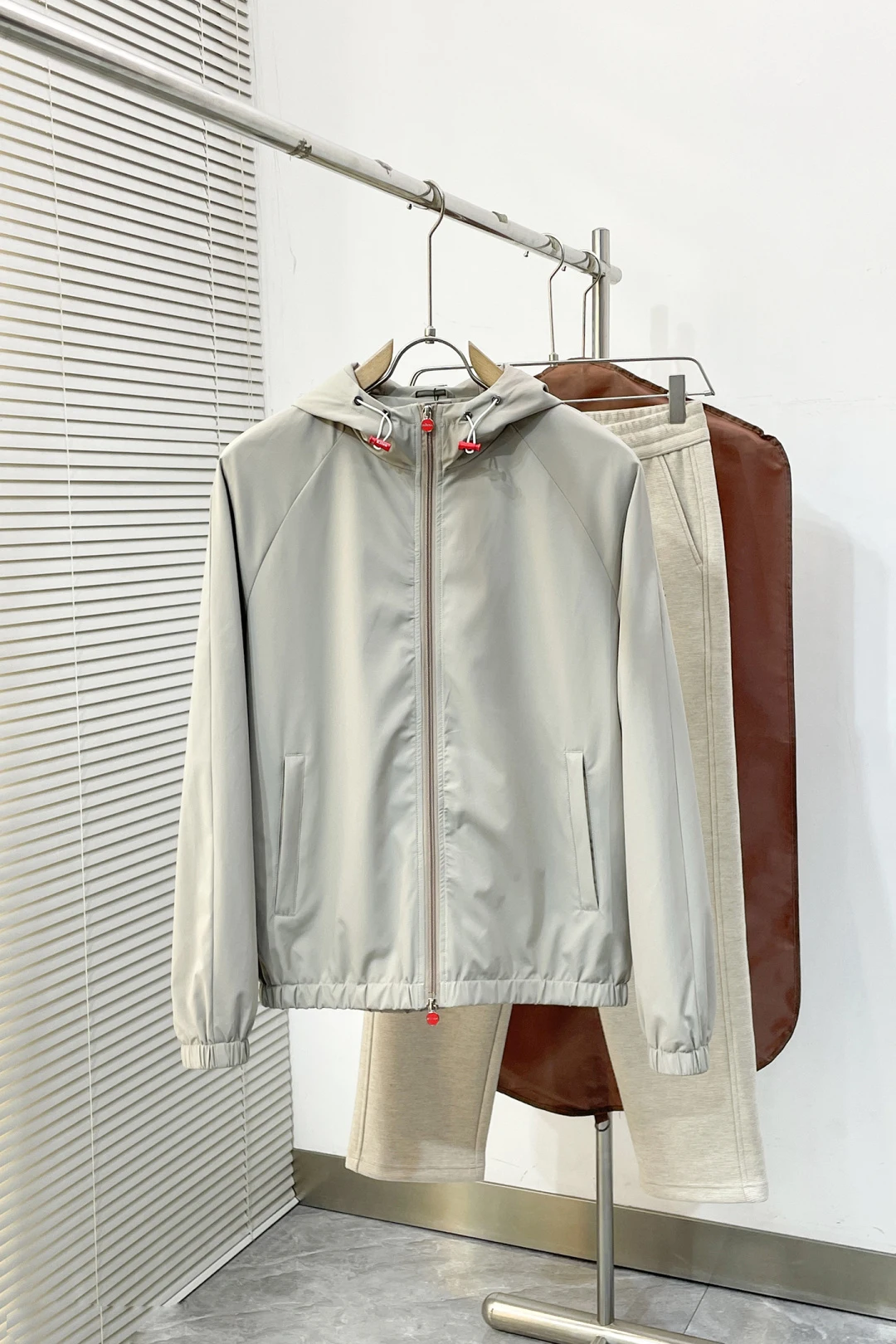 SIJITONGDA2026 Men's early spring and autumn hooded works fine, jacket and knitted fabric soft and comfortable M-3XL