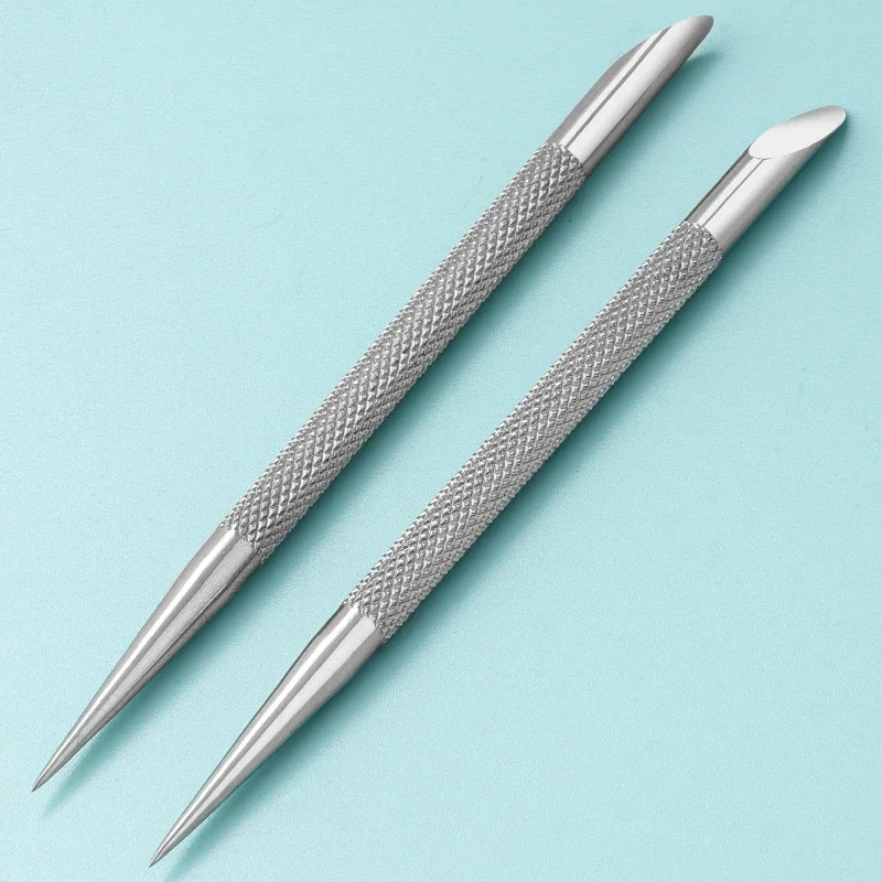 Double-ended Stainless Steel Cuticle Pusher Nail Tools Nail Manicures Remover Toenail Ingrown Correction Nail Art Tools