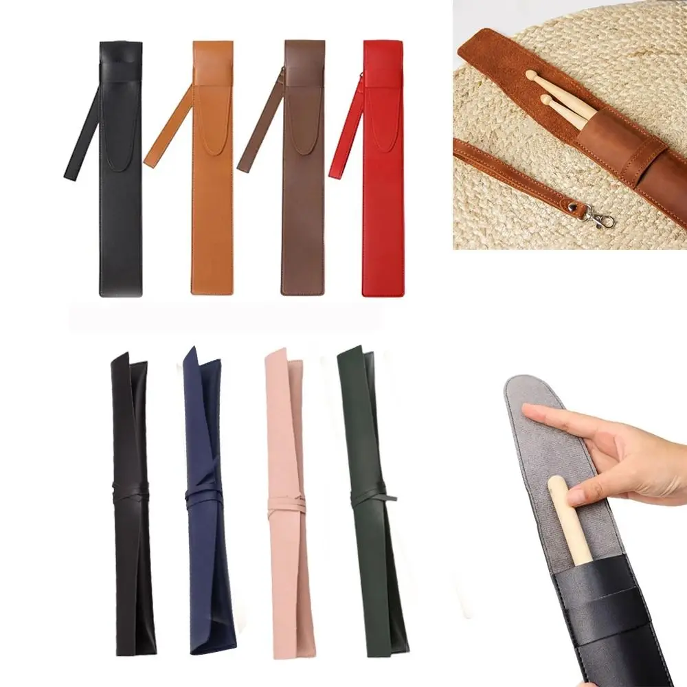 Vintage Drumstick Storage Bag Waterproof Protective Drumsticks Pouch Easy To Carry Portable Drumsticks Case for Drummers Gifts