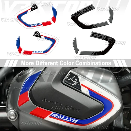 Pegatina de cubierta de culata de motocicleta 3D, pegatina de protección para R1250GS Adv R 1250 GS Adventure Rallye Triple Black HP4 2019-2024