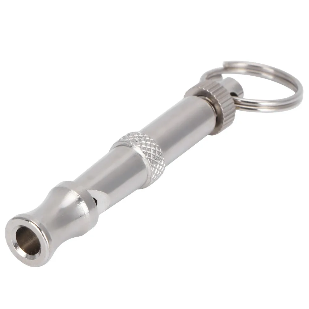 4Pcs Stainless Steel Ultrasonic Whistle Durable Non-Toxic Finish Training Whistle Loud Voice Anti-Corrosion Pet Training Tool