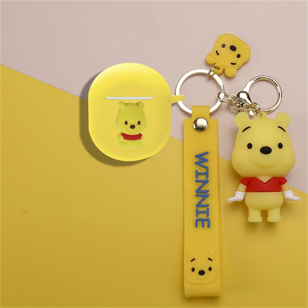 Hot Cute Cartoon Anime Soft Earphone Cover for Redmi Buds 3 Pro Earphone Wireless Headphone Case Box with Lovely Doll Keychain