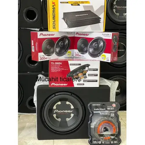 PIONEER FULL SET BUNDLE 1400W DOUBLE COIL BASS SOUNDMAX 3000W ANFİ PIONEER16CM HAPÖRLÖR TİVİTIRLI