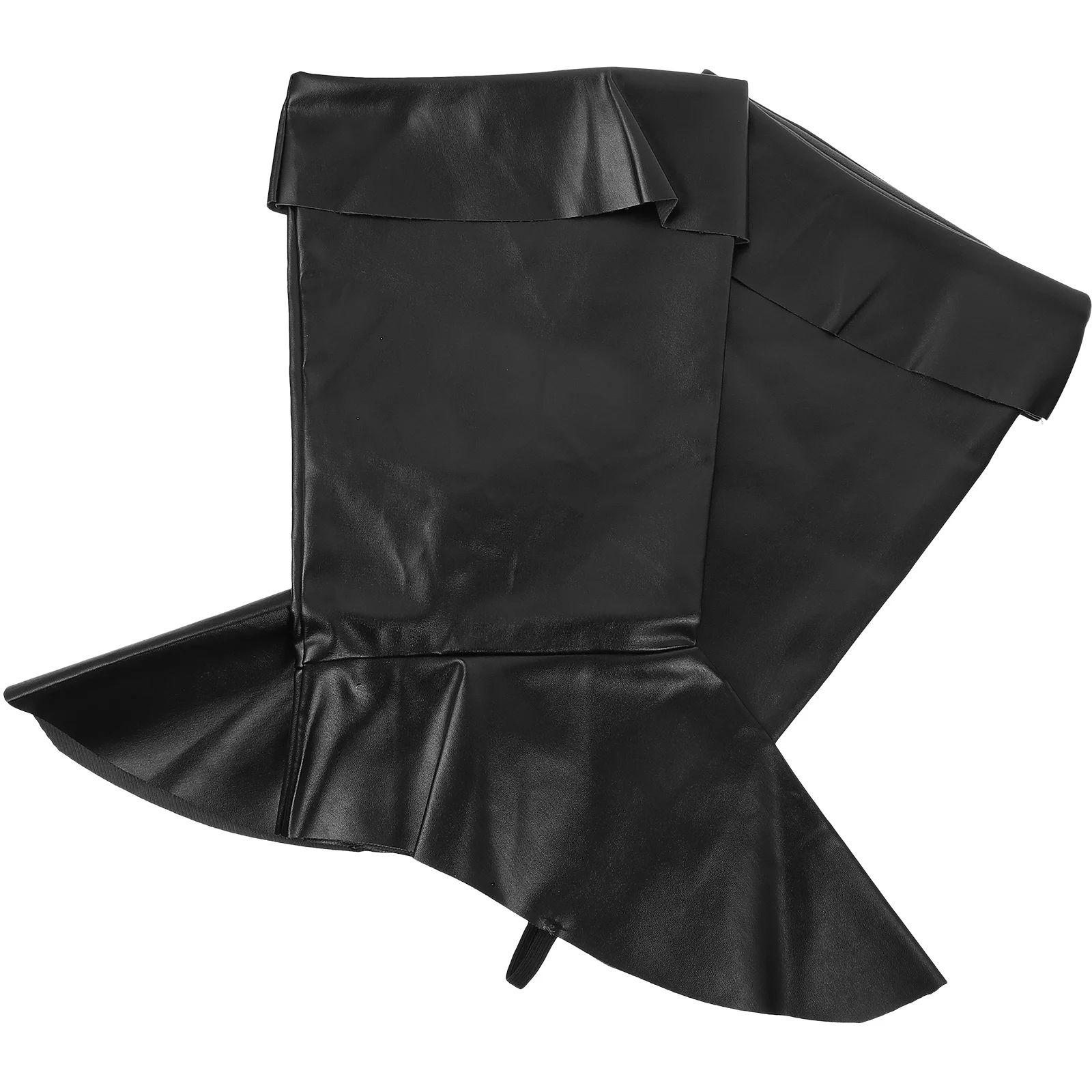 1 paio di copristivali da Babbo Natale facili da indossare in PU, oggetti di scena per costumi di Natale, forniture decorative per copristivali natalizi