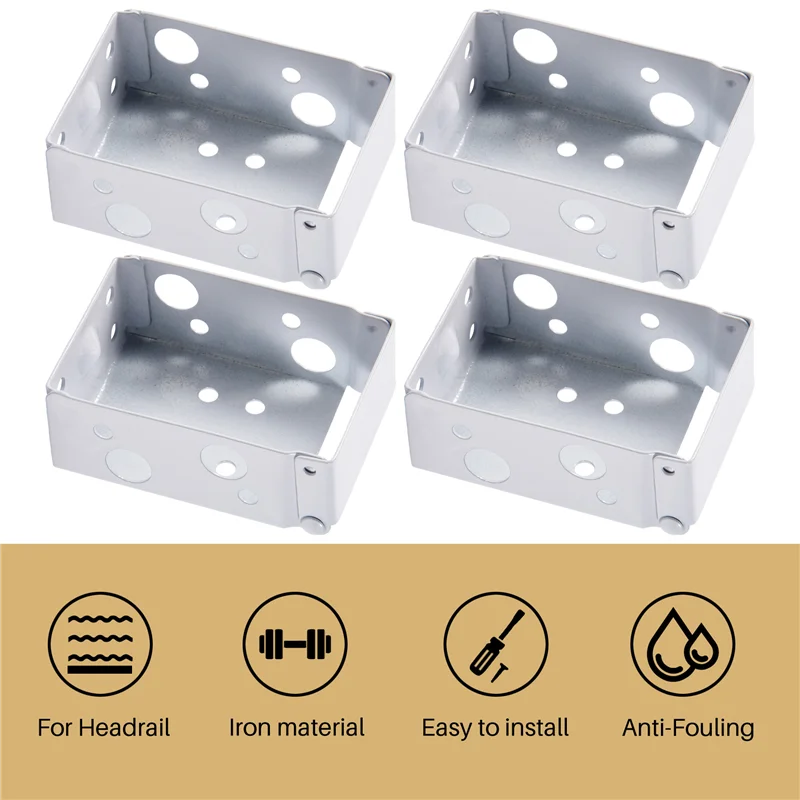 AEE8-4 Staffe cieche Staffa di montaggio per scatola a basso profilo da 2 pollici per poggiatesta (Bianco)