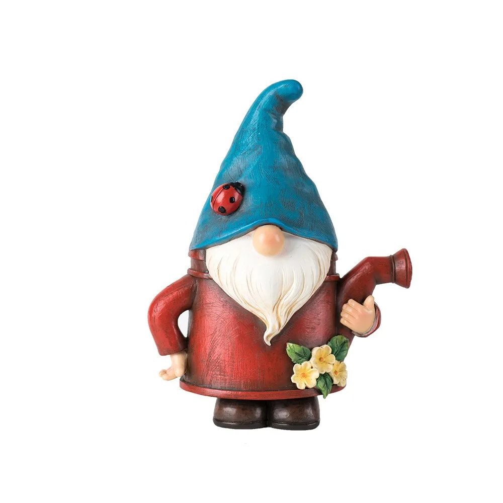 

Resin Gnome Dwarf Flower Pot Cartoon Cute Dwarf Statue Vase Decorative Garden Elf Pot Figurine Green Plants Potted