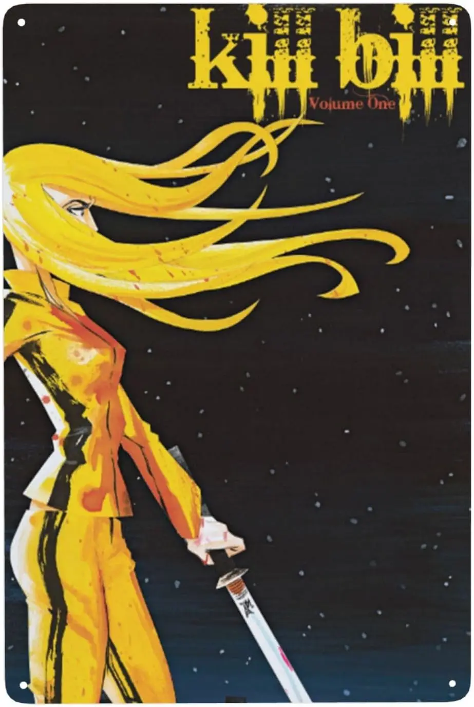 ZTTN Kill Bill Tin Sign The Bride Posters Classic Horror Movie Signs Home Bedroom Living Room Wall Art Decor Signs Gifts fo sign