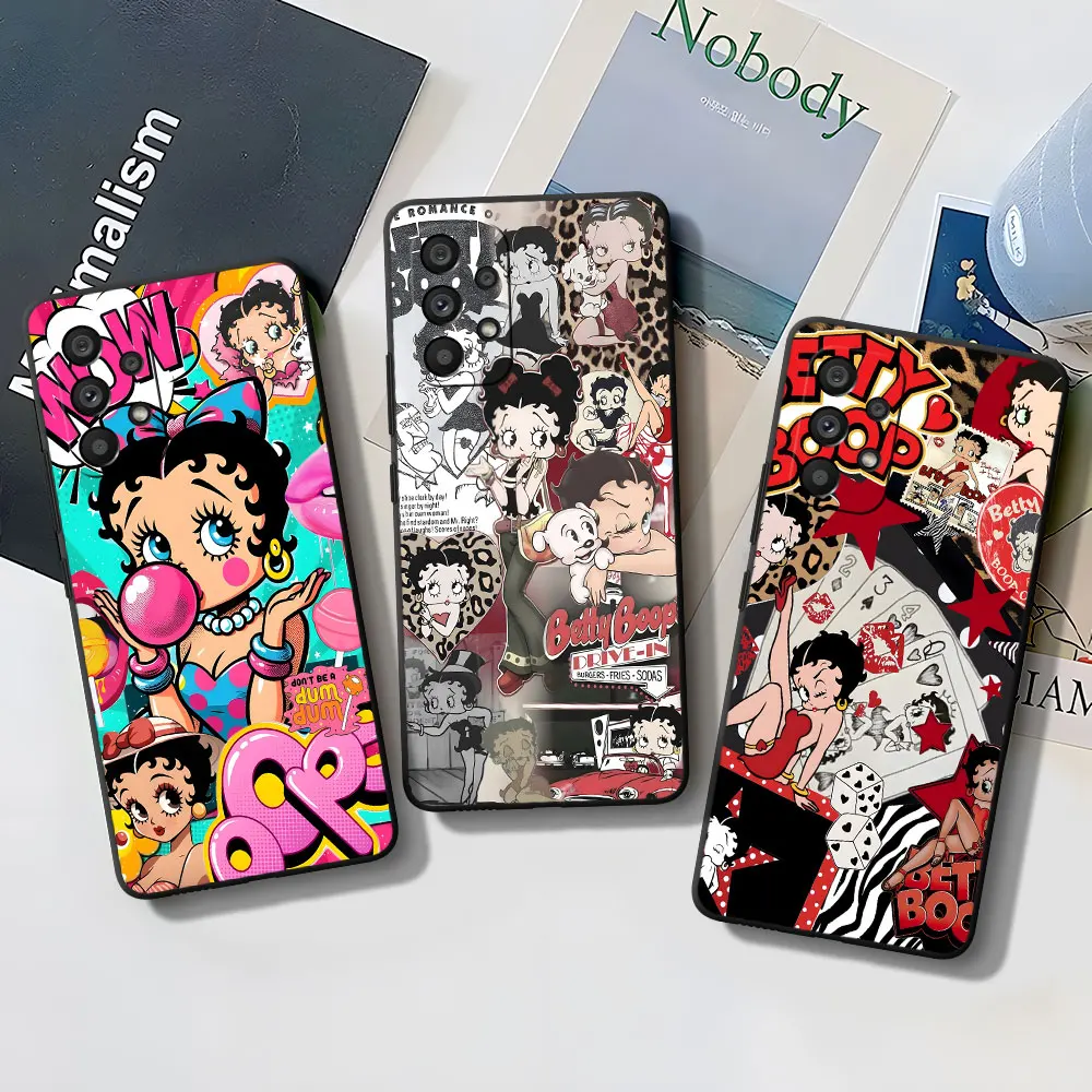Funda B-Betty de dibujos animados para Samsung Galaxy A55 A16 A54 A34 A12 A14 A33 A15 A21s A53 A35 A51 A11 A17 A22 TPU