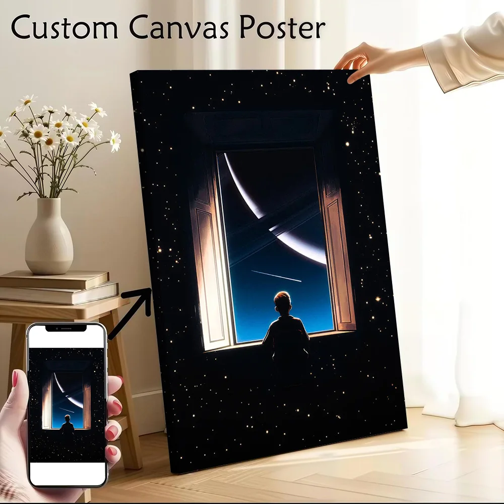 Cosmic Wonder Canvas Poster Customizable Printed Canvas Painting Wall Art for Fans Luxury Decoration Decorative Picture Pictures